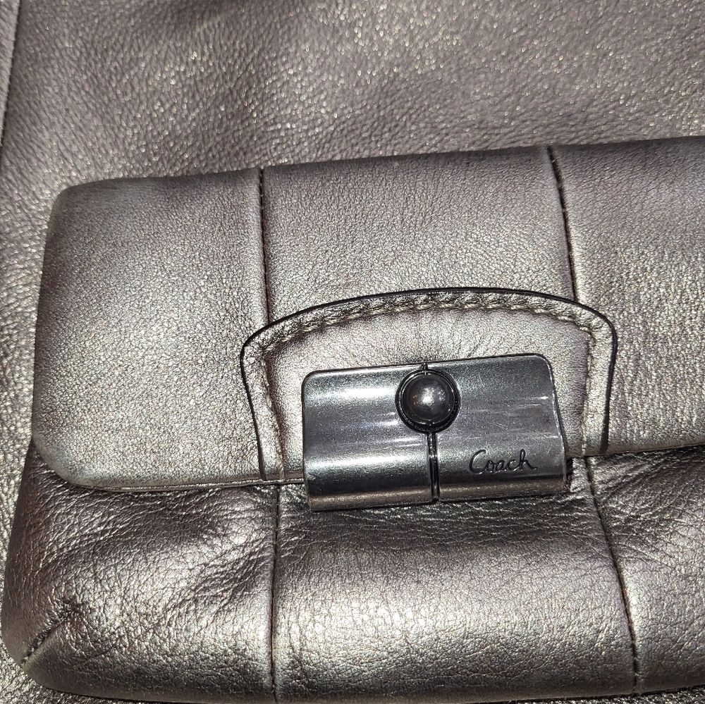 Euc Hobo Coach Kristen Bronze Metallic With Shoul… - image 6